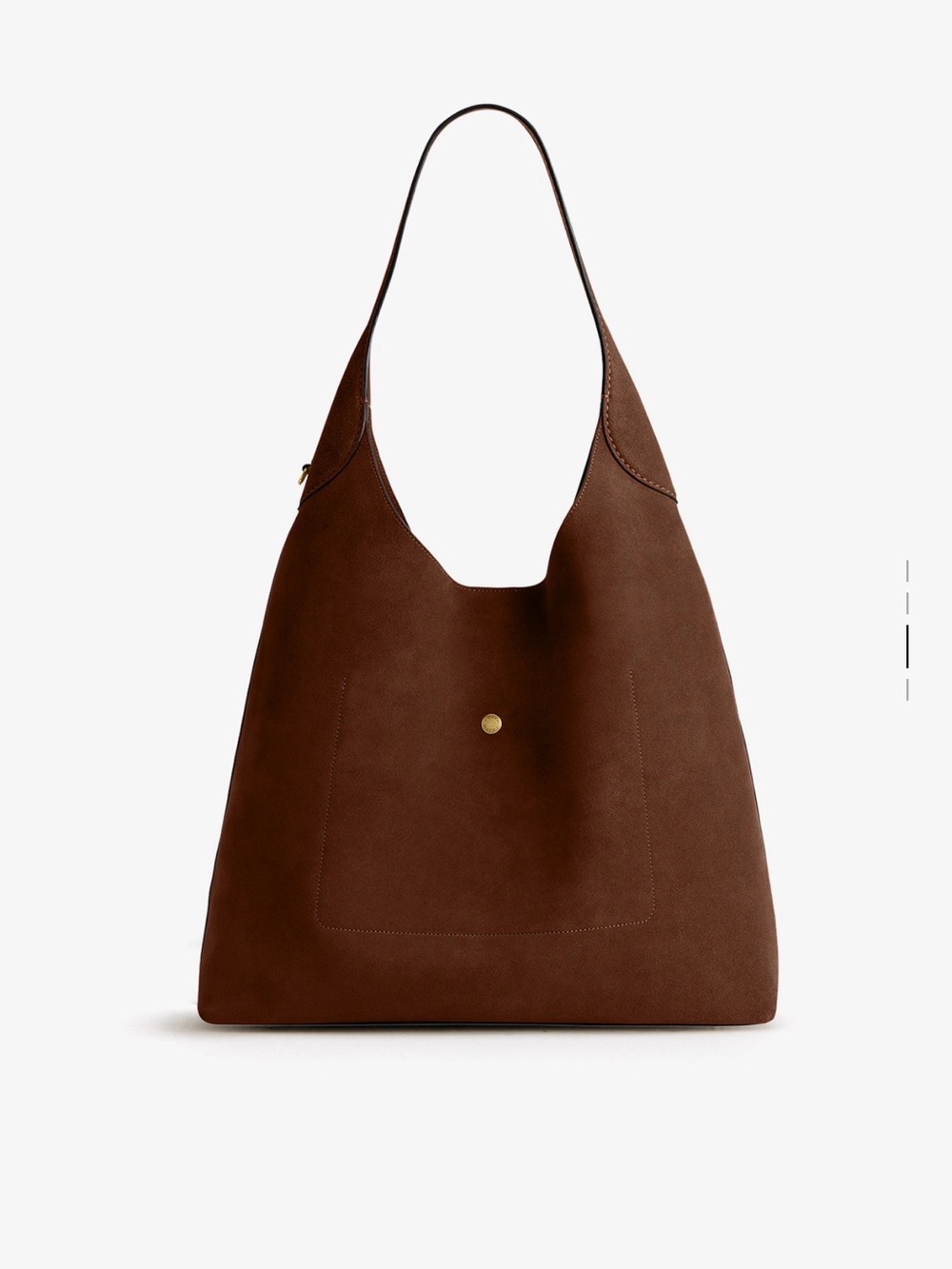 Coach Suede Shoulder Bag in Chestnut Brown - Picture 10 of 11